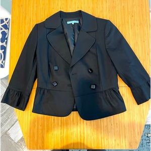 Antonio Melani Black Truffle Blazer 3/4 sleeve size 4
